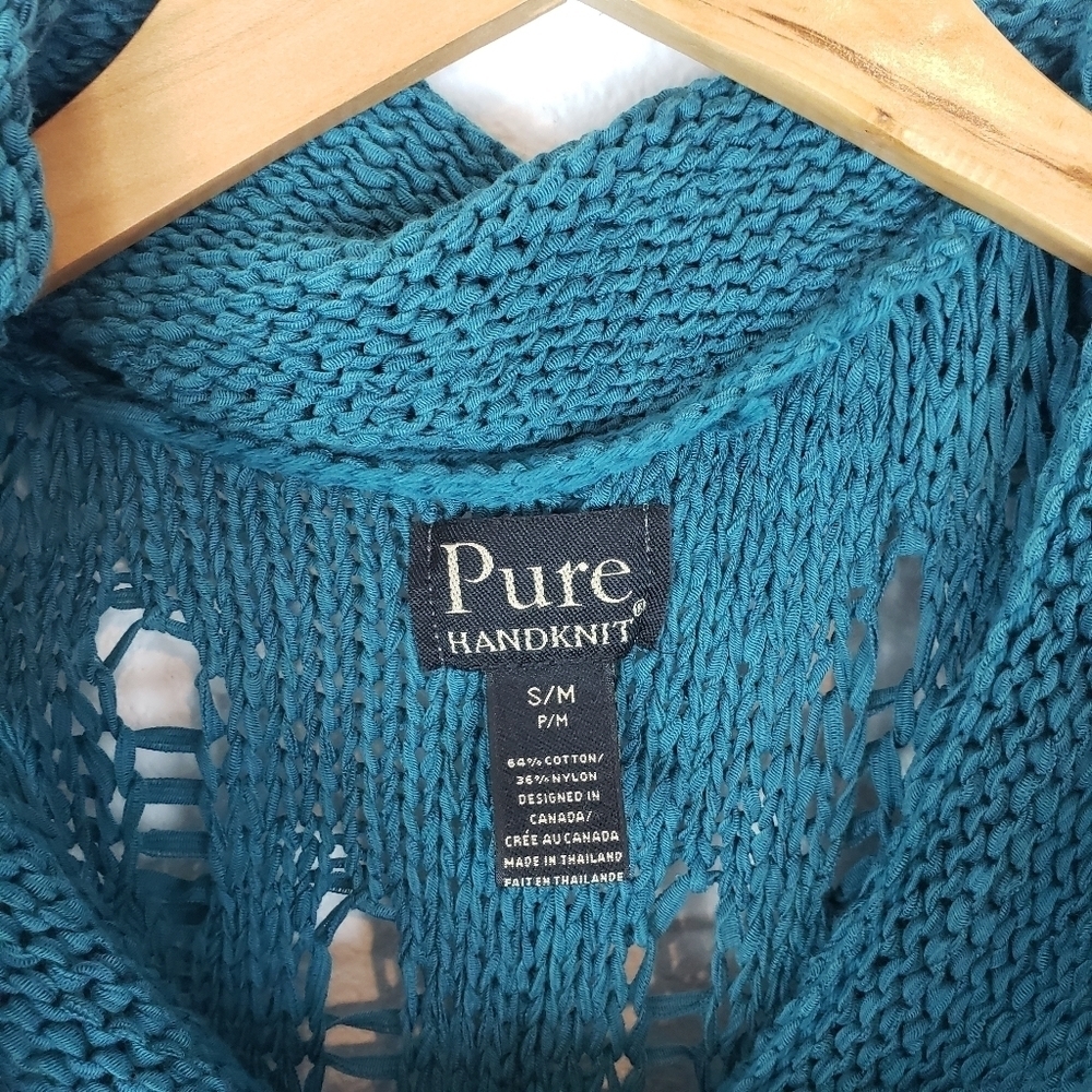 Pure Handknit knit tunic cowl neck sweater - Picture 4 of 8